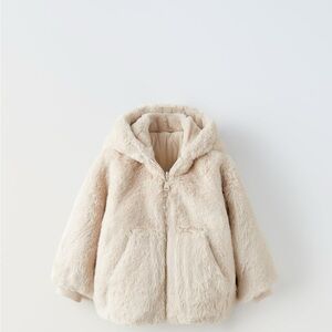 Zara Cream Kids Puffer Jacket